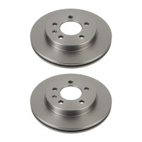 2 Brake Discs front ventilated Ø 73.4 mm 24 mm...