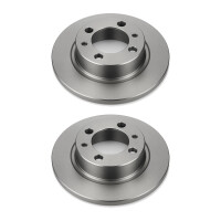 2 Brake Discs rear axle full Ø 71 mm 14 mm VALEO...