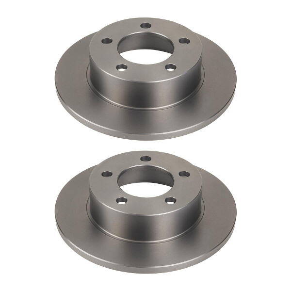 2 Brake Discs rear axle full Ø 90 mm 12 mm VALEO for e.g. OPEL MOVANO