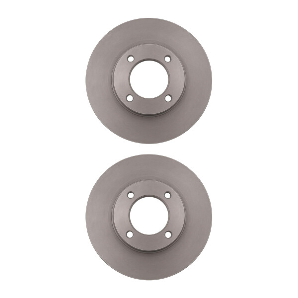 2 Brake Discs front axle full Ø 86 mm 12.5 mm VALEO for e.g. CHEVROLET MATIZ