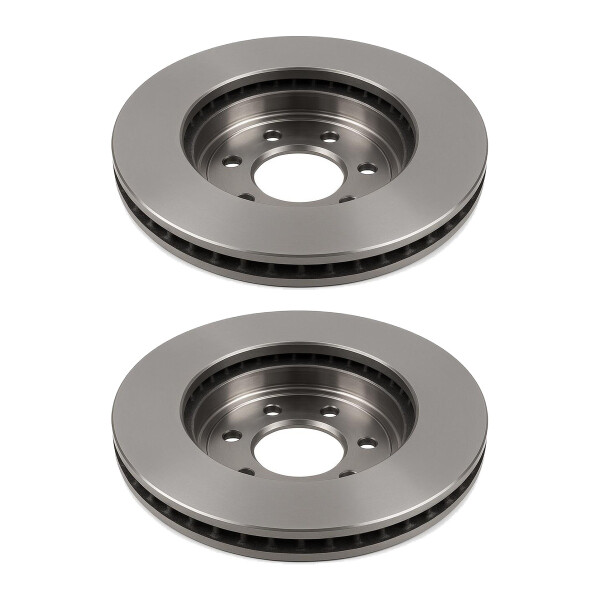 2 Brake Discs front axle ventilated Ø 59 mm 24 mm VALEO for e.g. DAEWOO NUBIRA