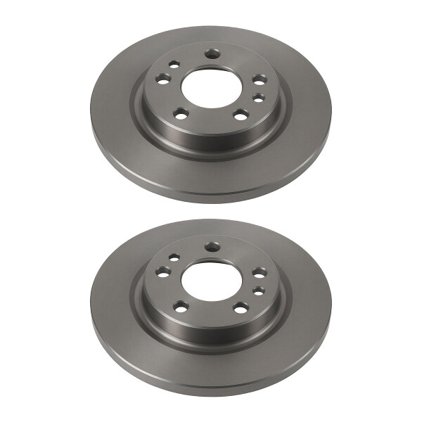 2 Brake Discs rear axle full Ø 71 mm 12 mm VALEO for e.g. CITROËN C5