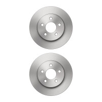 2 Brake Discs rear axle full Ø 67 mm 15 mm VALEO...