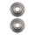 2 Brake Discs front axle ventilated Ø 65 mm 22 mm VALEO for e.g. SKODA OCTAVIA