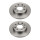 2 Brake Discs front axle full Ø 60 mm 11 mm VALEO for e.g. OPEL CORSA