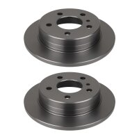 2 Brake Discs rear axle full Ø 67 mm 8 mm VALEO...