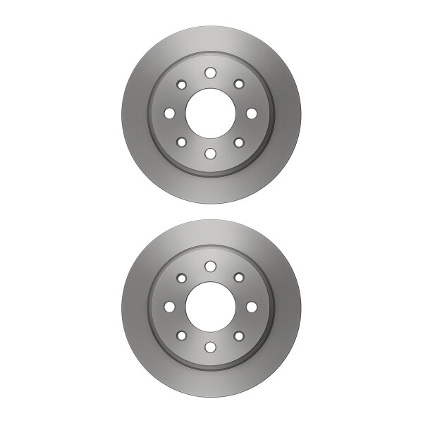 2 Brake Discs rear axle full Ø 71 mm 10 mm VALEO for PEUGEOT 607