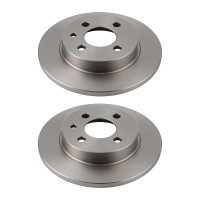 2 Brake Discs front axle full Ø 67 mm 12 mm VALEO...