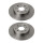 2 Brake Discs rear axle full Ø 64 mm 12 mm VALEO for e.g. FORD MONDEO