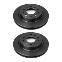 2 Brake Discs rear axle full Ø 68 mm 12 mm VALEO...