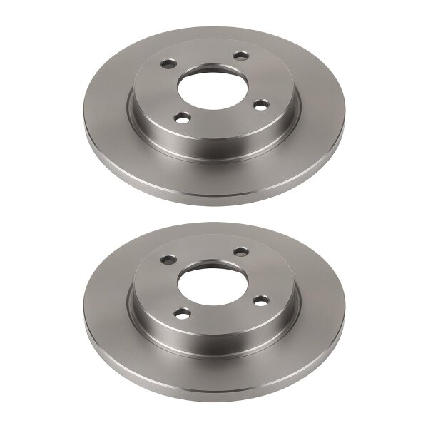 2 Brake Discs rear axle full Ø 64 mm 11 mm VALEO for e.g. VOLVO V50