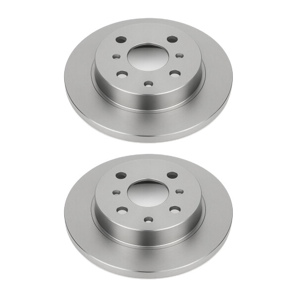 2 Brake Discs rear axle full Ø 55 mm 9 mm VALEO for e.g. TOYOTA YARIS