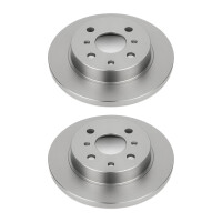 2 Brake Discs rear axle full Ø 55 mm 9 mm VALEO...