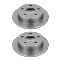 2 Brake Discs rear axle full Ø 55 mm 9 mm VALEO...