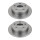 2 Brake Discs rear axle full Ø 55 mm 9 mm VALEO for e.g. TOYOTA COROLLA