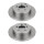 2 Brake Discs rear axle full Ø 55 mm 10 mm VALEO for e.g. TOYOTA AVENSIS
