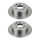 2 Brake Discs rear axle full Ø 55 mm 10 mm VALEO for e.g. TOYOTA AVENSIS