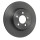 2 Brake Discs rear axle full Ø 57 mm 10 mm VALEO for e.g. OPEL COMBO