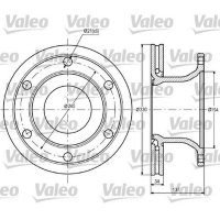 Bremsscheibe hinten VALEO für RENAULT TRUCKS MERITOR