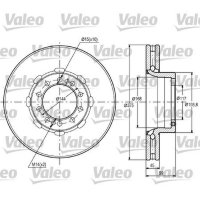 Bremsscheibe hinten VALEO für RENAULT TRUCKS MERITOR
