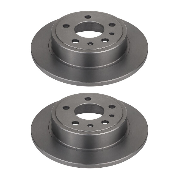 2 Brake Discs rear axle full Ø 65.5 mm 10 mm VALEO for e.g. SAAB 9-5