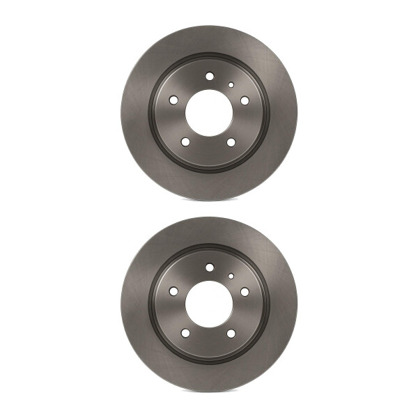 2 Brake Discs rear axle full Ø 61 mm 9 mm VALEO for e.g. HONDA CIVIC