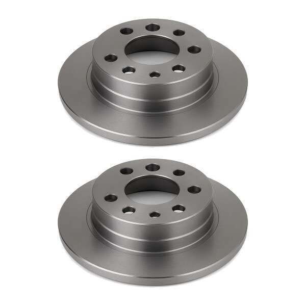 2 Brake Discs rear axle full Ø 64 mm 10 mm VALEO for e.g. MG ZT