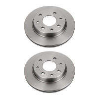 2 Brake Discs rear axle full Ø 72 mm 11 mm VALEO...