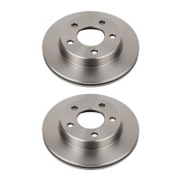 2 Brake Discs rear axle full Ø 72 mm 12.5 mm VALEO...