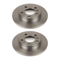 2 Brake Discs rear full Ø 67 mm 10 mm VALEO for...