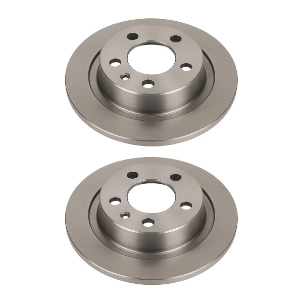 2 Brake Discs rear axle full Ø 63.6 mm 11 mm VALEO for e.g. FORD S-MAX