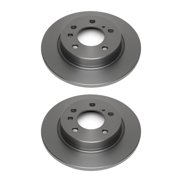 2 Brake Discs rear axle full Ø 64 mm 9 mm VALEO for e.g. HONDA CR-V