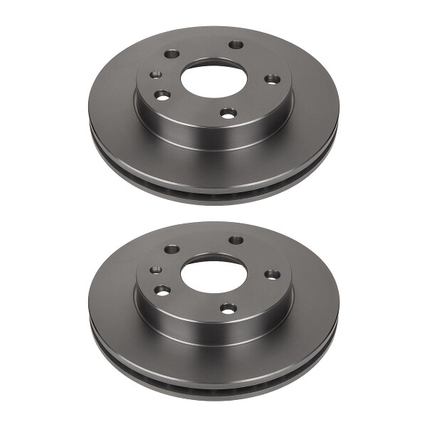 2 Brake Discs rear axle full Ø 64 mm 10 mm VALEO for HONDA CIVIC