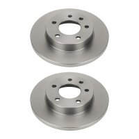 2 Brake Discs rear axle full Ø 68 mm 9 mm VALEO...