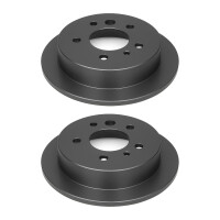 2 Brake Discs rear axle full Ø 62 mm 9 mm VALEO...