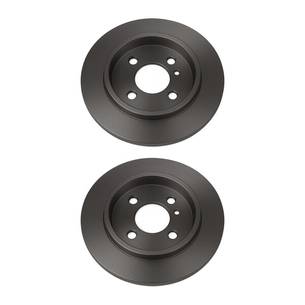 2 Brake Discs rear axle full Ø 55 mm 9 mm VALEO for e.g. TOYOTA YARIS