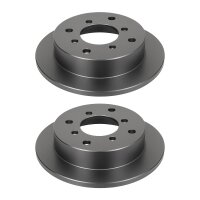 2 Bremsscheiben hinten voll Ø 80 mm 10 mm VALEO...