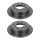 2 Brake Discs rear full Ø 80 mm 10 mm VALEO for e.g. MITSUBISHI OUTLANDER