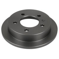 2 Brake Discs rear axle full Ø 76 mm 10 mm VALEO...