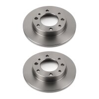 2 Brake Discs rear full Ø 105.6 mm 10.5 mm VALEO...