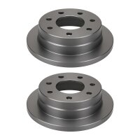 2 Brake Discs rear axle full Ø 76 mm 10 mm VALEO...
