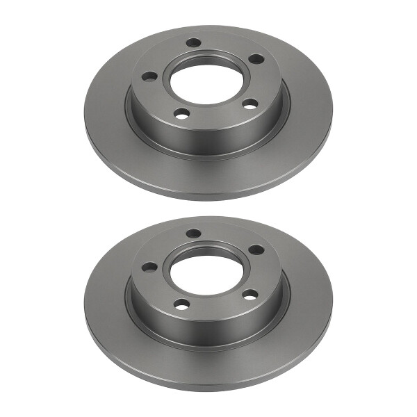 2 Brake Discs rear axle full Ø 68 mm 10 mm VALEO for e.g. AUDI A6