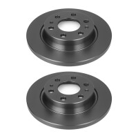 2 Brake Discs rear axle full Ø 68 mm 12 mm VALEO...