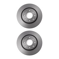 2 Brake Discs rear axle full Ø 68 mm 12 mm VALEO...