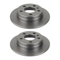 2 Brake Discs rear full Ø 67 mm 9 mm VALEO for...