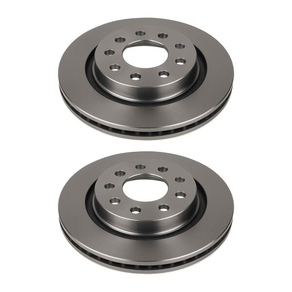 2 Brake Discs rear axle ventilated Ø 65 mm 22 mm VALEO for e.g. VW TIGUAN
