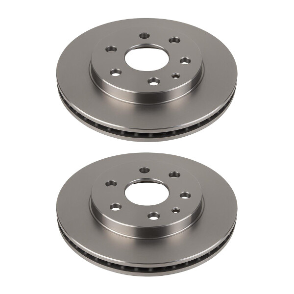 2 Brake Discs front axle ventilated Ø 61 mm 21 mm VALEO for e.g. HONDA JAZZ