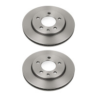 2 Brake Discs front ventilated Ø 108.4 mm 22 mm...
