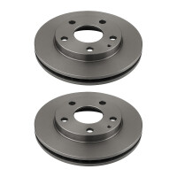 2 Brake Discs front axle ventilated Ø 62 mm 28 mm...