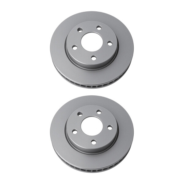 2 Brake Discs front ventilated Ø 69 mm 24 mm VALEO for e.g. MITSUBISHI COLT